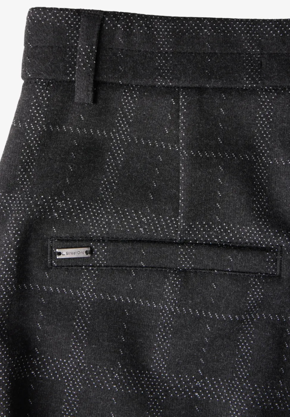 Geruite broek met rechte pijpen