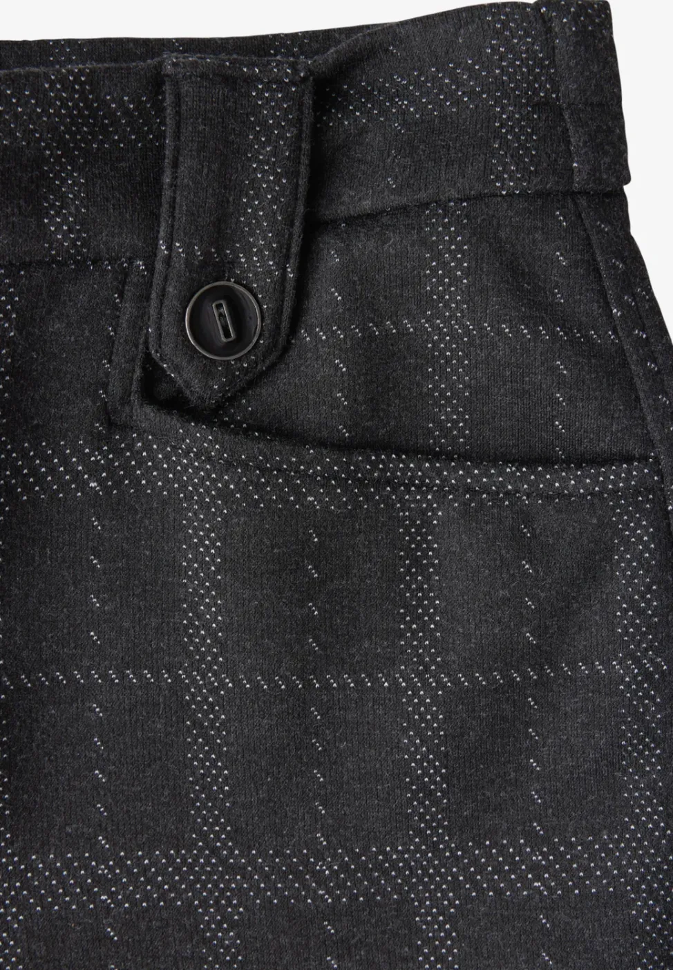 Geruite broek met rechte pijpen