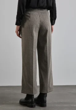 Geruite broek met wijde pijpen