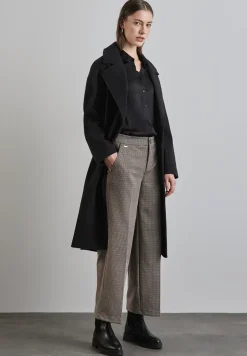 Geruite broek met wijde pijpen