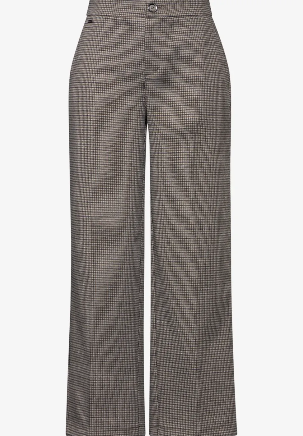 Geruite broek met wijde pijpen