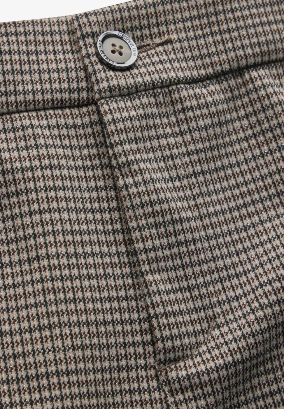 Geruite broek met wijde pijpen