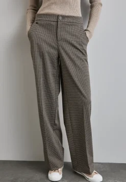 Geruite broek met wijde pijpen