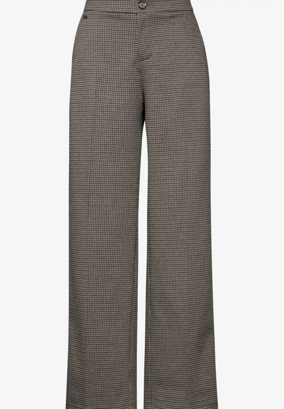 Geruite broek met wijde pijpen