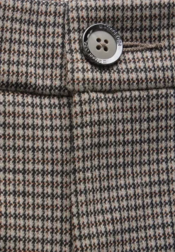 Geruite broek met wijde pijpen