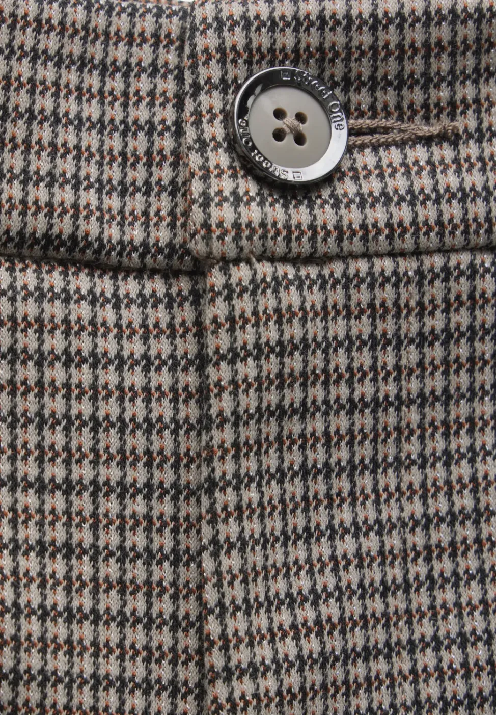 Geruite broek met wijde pijpen