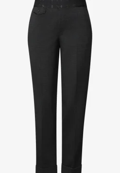 Geruite chino met band in de taille