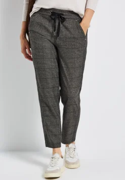Geruite loose fit broek
