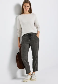 Geruite loose fit broek