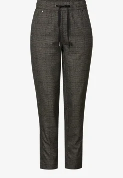 Geruite loose fit broek