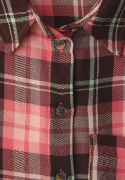 Geruite overhemdblouse