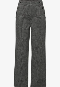 Geruite straight legs broek