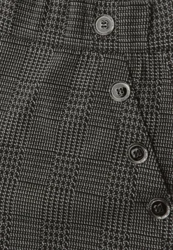 Geruite straight legs broek