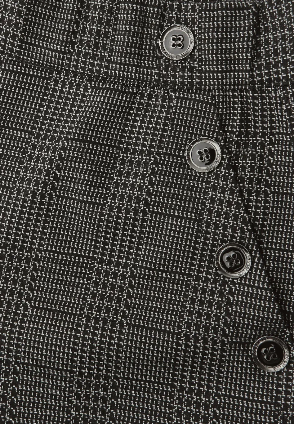 Geruite straight legs broek