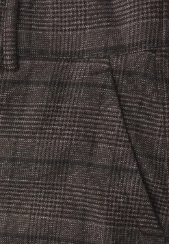 Geruite straight legs broek