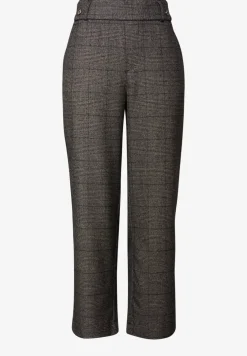 Geruite straight legs broek