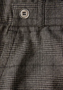 Geruite straight legs broek