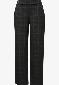 Geruite straight legs broek
