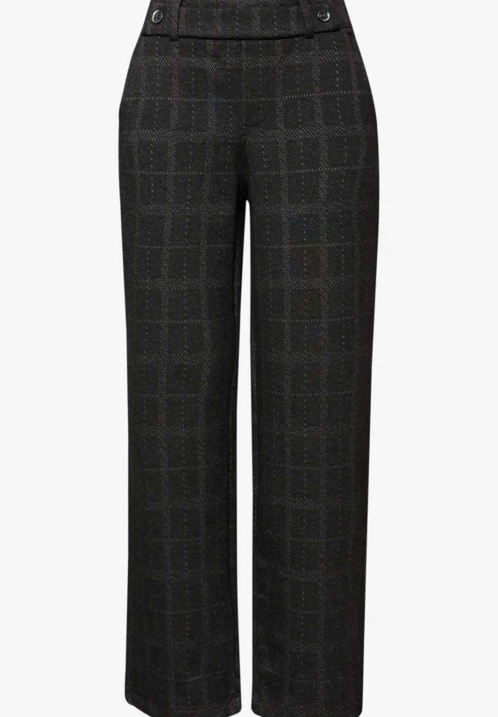 Geruite straight legs broek