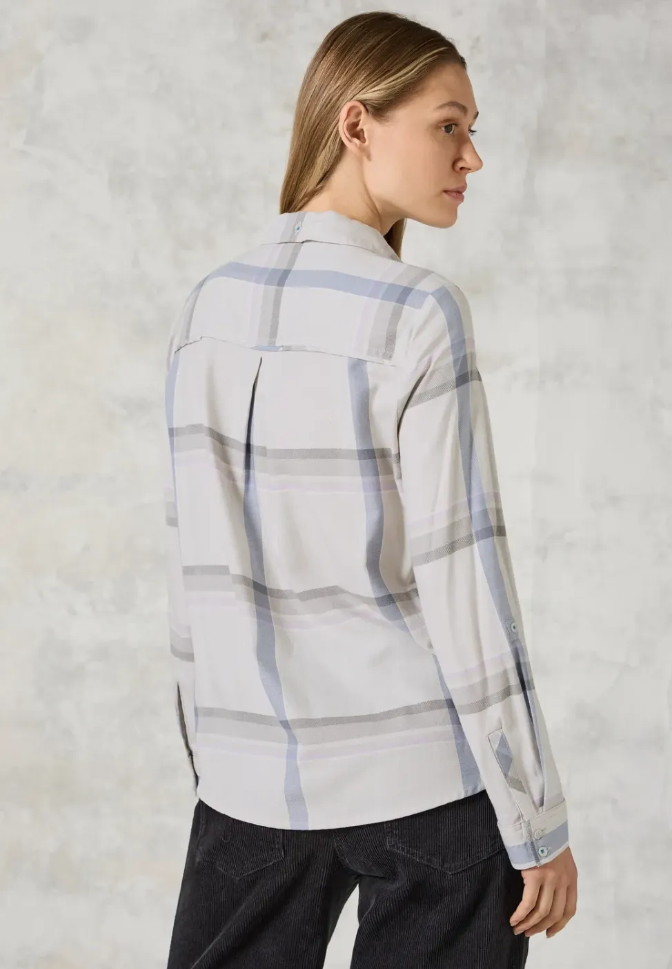 Geruite blouse