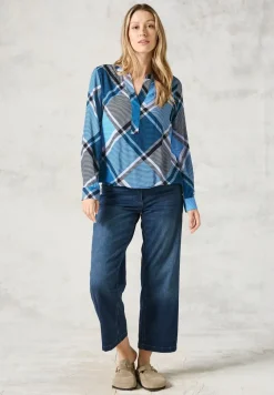 Geruite blouse