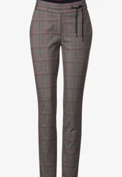Geruite casual fit broek