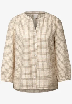 Geruite seersucker blouse
