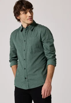 Geruit slim fit overhemd