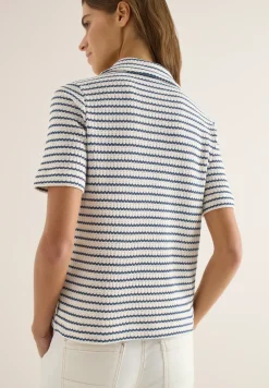 Gestreept ajour shirt