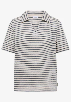 Gestreept ajour shirt