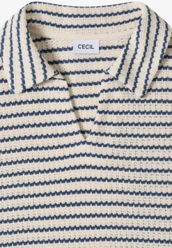 Gestreept ajour shirt