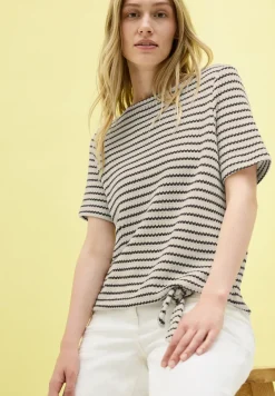 Gestreept ajour shirt
