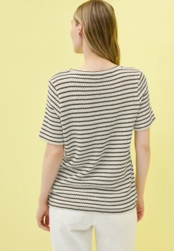 Gestreept ajour shirt