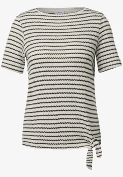 Gestreept ajour shirt