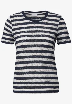 Gestreept ajour shirt