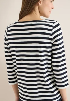Gestreept basic shirt