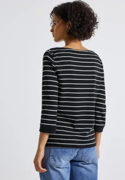 Gestreept basic shirt