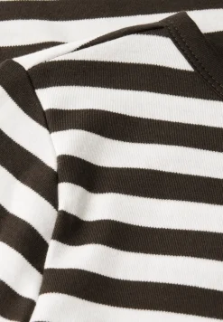 Gestreept boothals shirt