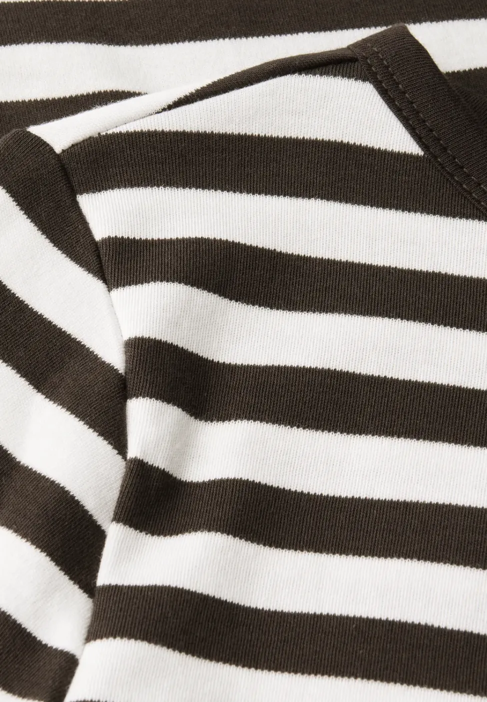 Gestreept boothals shirt