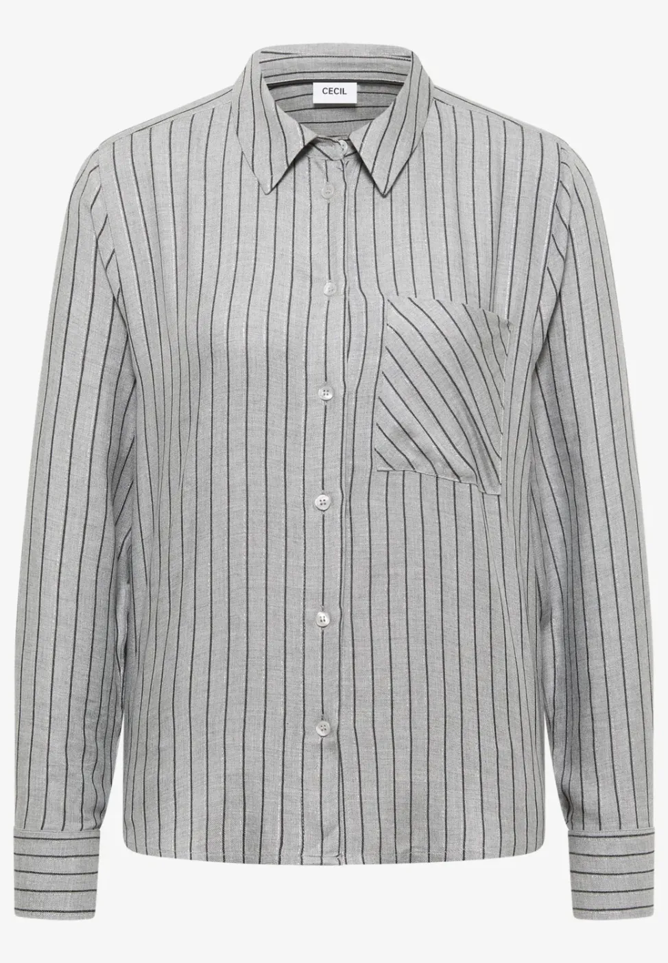 Gestreept flanellen overhemd blouse