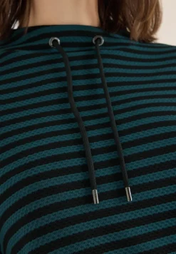 Gestreept funnelneck shirt