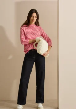 Gestreept gemêleerd shirt