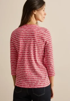 Gestreept gemêleerd shirt