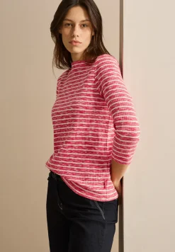 Gestreept gemêleerd shirt