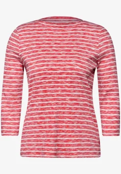 Gestreept gemêleerd shirt