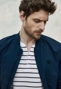 Gestreept henley shirt
