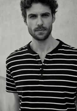 Gestreept henley shirt