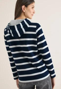 Gestreept hoodie shirt