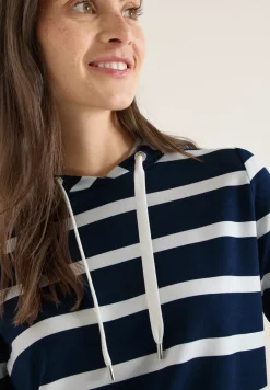 Gestreept hoodie shirt