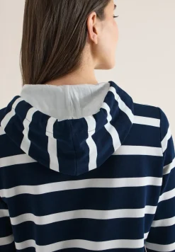 Gestreept hoodie shirt
